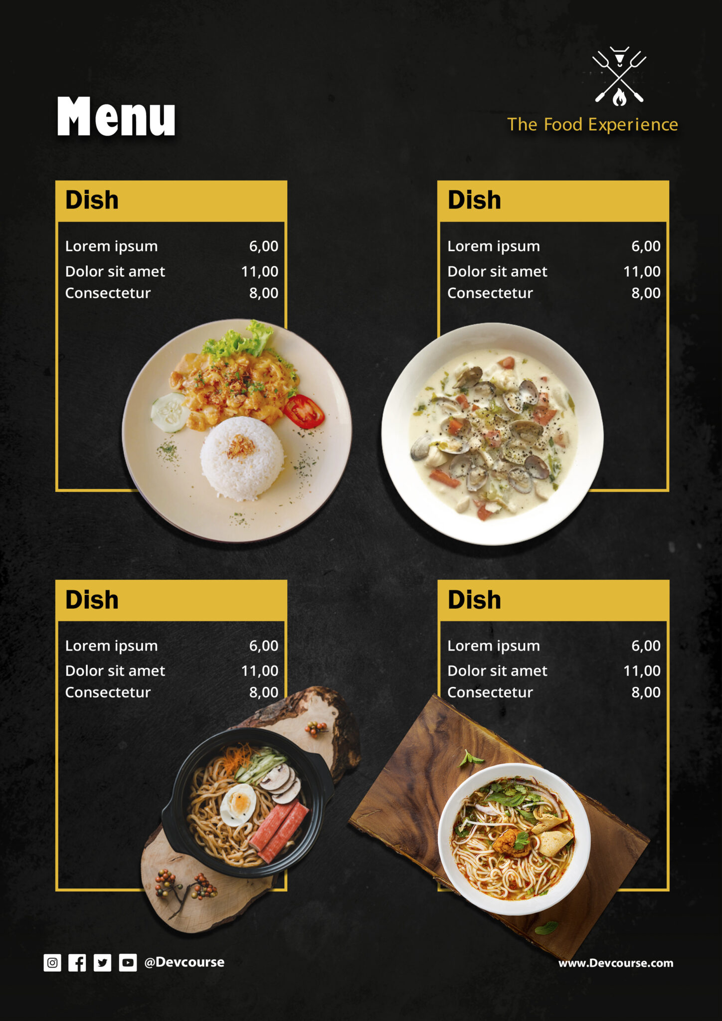 How to Design Menu in Adobe